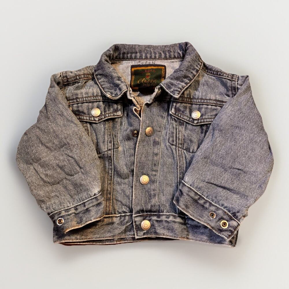 Vintage Baby Gap Denim Jacket L XL 12-24 Months Blue Jean Trucker USA Style